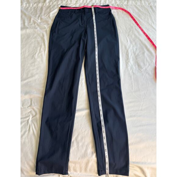 City Sleek Slim-Fit 5 Pocket High-Rise Pant Navy - Picture 7 of 8
